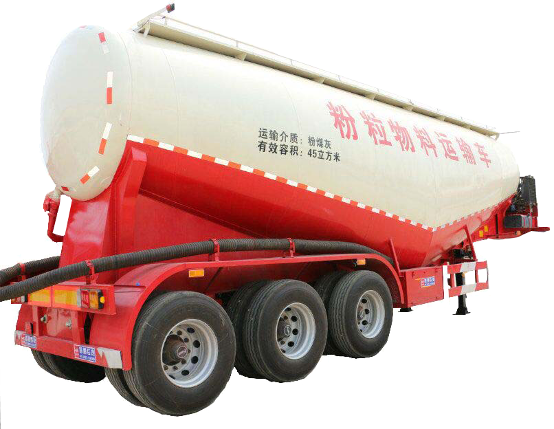 New V-type 3 Axles 50t Cement Bulker Semi Trailer - Trailer Truck (806x624), Png Download