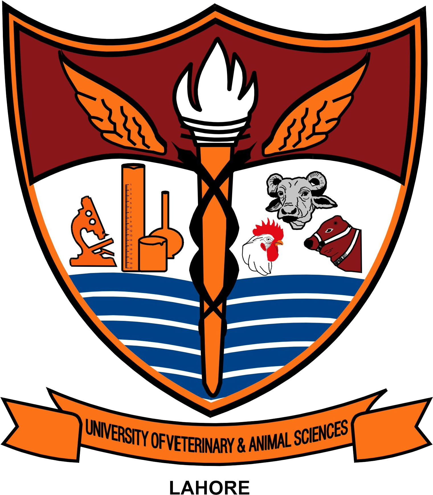 University Of Veterinary And Animal Sciences Logo (1541x1758), Png Download