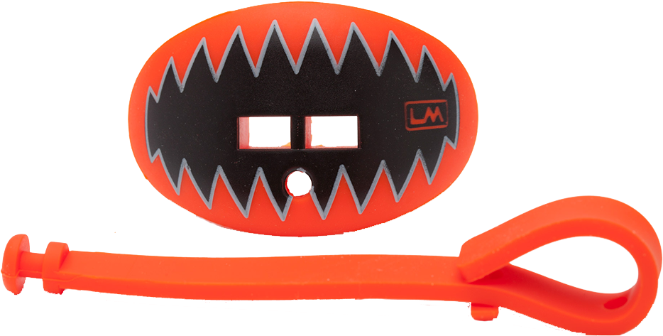 Loudmouthguards Shark Teeth Bengal Orange - Pumpkin (1040x1040), Png Download