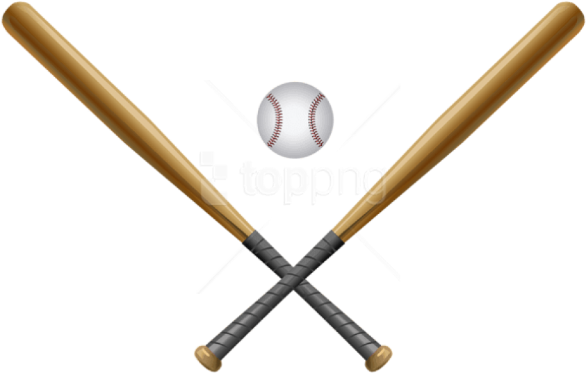Baseball Set Png - Baseball Bat Border (850x540), Png Download