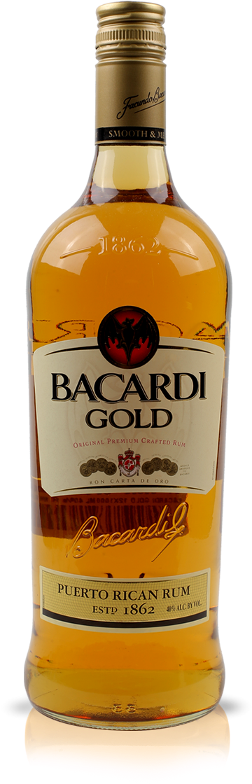 Bacardi Gold 1l - Hankey Bannister (800x1218), Png Download