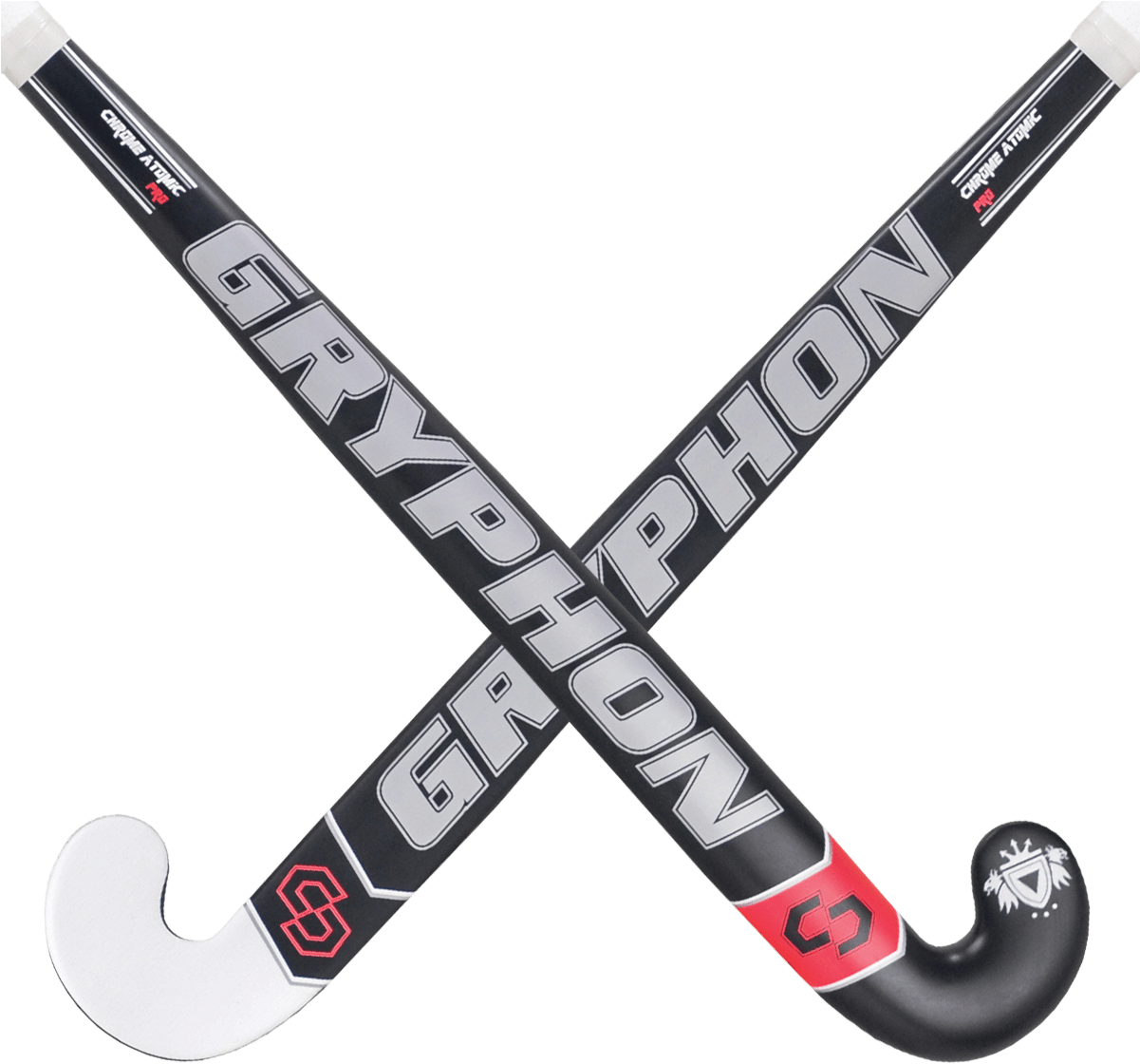Gryphon Chrome Atomic Pro Ers Black - Indoor Field Hockey (1200x1200), Png Download