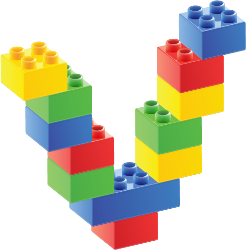 V Lego Letters, Big Lego, Abc Games, - Alfabeto De Bloques V (549x560), Png Download