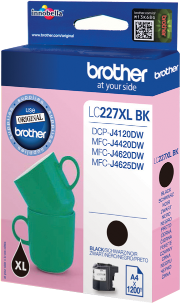 Brother Lc227xlbk Black Ink Cartridge - Brother Lc227xl (960x960), Png Download
