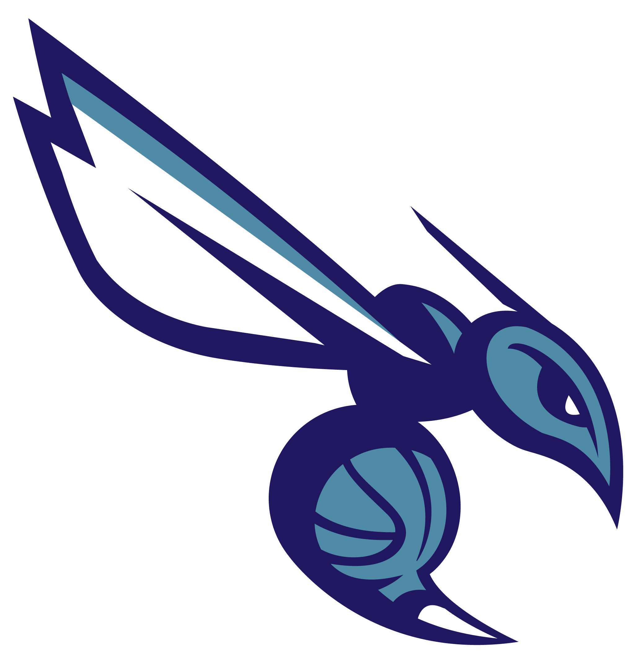 Charlotte Hornets Alternative Logo - Charlotte Hornets Logo 2018 (3840x2160), Png Download