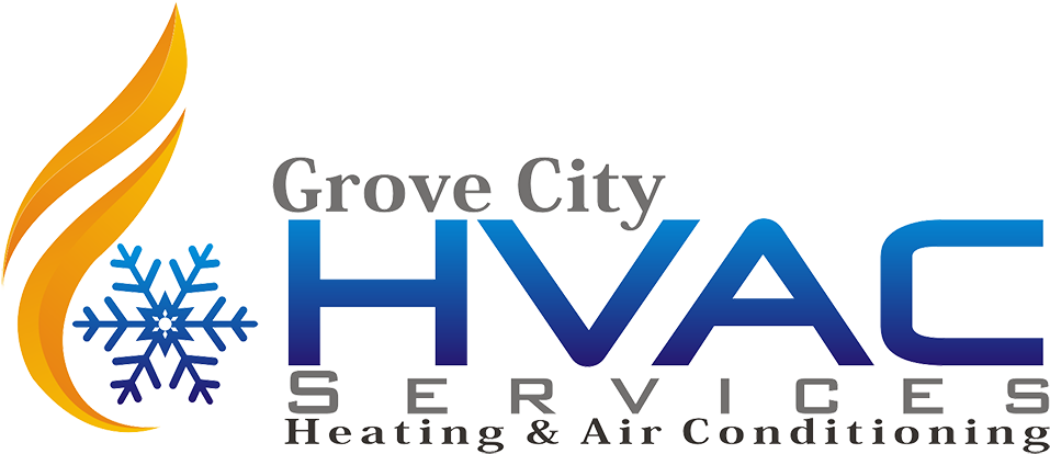 Grove City Hvac Services Logo Grove City Hvac Services - Air Conditioning Hvac Company Logos (988x467), Png Download