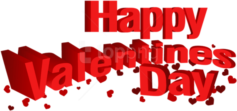 Free Png Download Happy Valentine's Day Transparent - Happy Valentine Day Png (850x397), Png Download