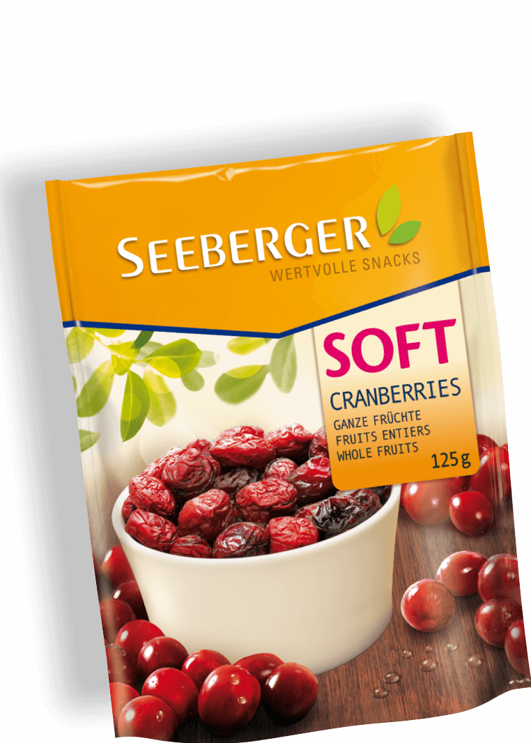 Seeberger Soft-cranberries Gedreht Produktansicht - Soft Cranberries (762x1066), Png Download
