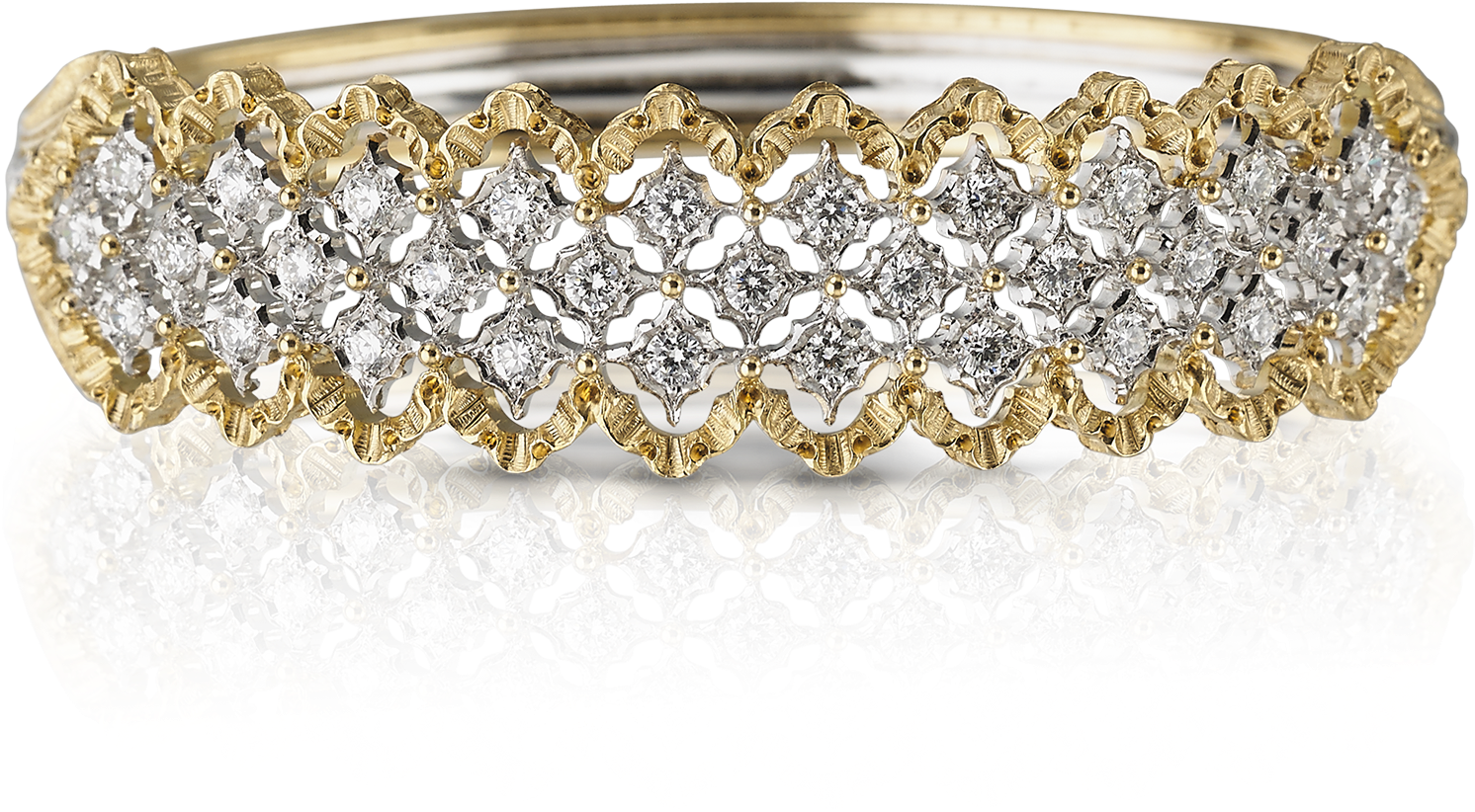 Buccellati - Bracelets - Rombi Bracelet - Jewelry - Wedding Ring (1800x1800), Png Download