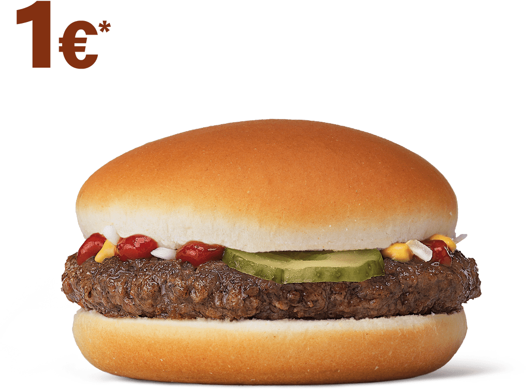 Hamburguesa 1 € Mcdonalds (1080x943), Png Download