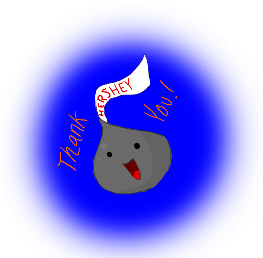 Vector Black And White Stock Kiss Thank You By Chibi - Illustration (894x894), Png Download