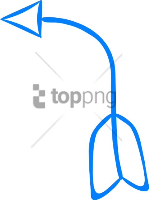 Free Png Download Cute Curved Arrow Png Images Background - Cute Blue Arrows Png (480x646), Png Download