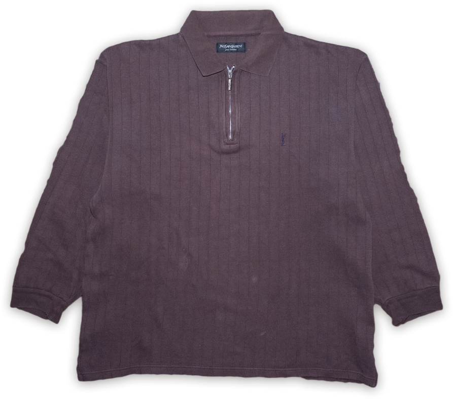 Vintage Yves Saint Laurent Q-zip Sweater - Sweater (900x900), Png Download