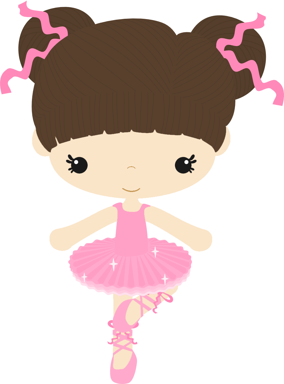 Doll Clipart Ballet - Png Clipart Bailarina (969x1310), Png Download