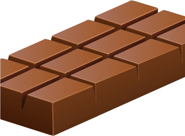 Candy Bar Clipart Bunch - Milk Chocolate Bar Clipart (640x480), Png Download