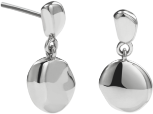 Pebble Double Stud Earrings - Earrings (1024x1024), Png Download