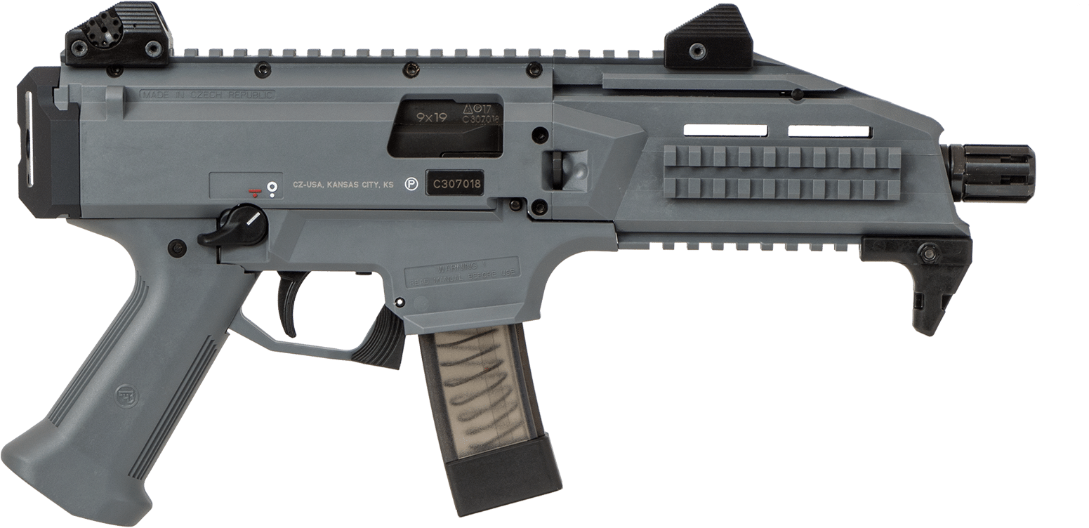 Pistol Muzzle Flash Png - Cz Scorpion Od Green (1623x879), Png Download