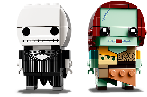Jack Skellington & Sally - Lego Brickheadz Jack And Sally (800x600), Png Download
