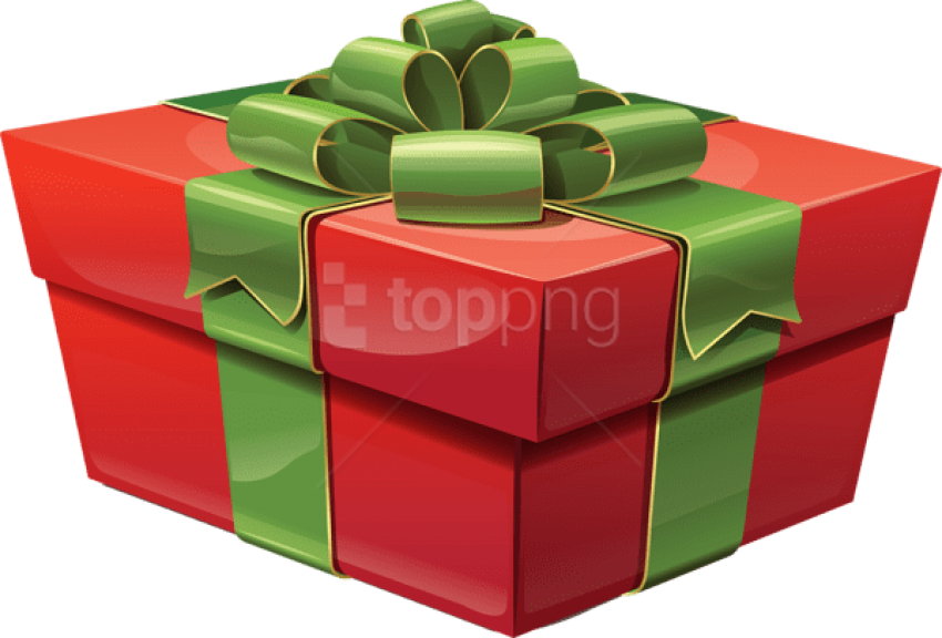 Free Png Transparent Red Large Gift Box Png Images - Christmas Gift Box Png (850x576), Png Download