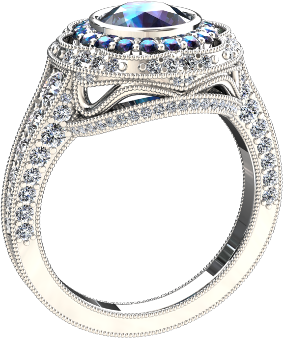 Lab Grown - Engagement Ring (960x720), Png Download