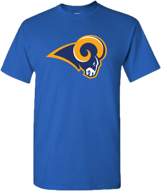 Men's Los Angeles Rams Logo Todd Gurley Ii Jersey T-shirt - Tide Pods T Shirt (576x720), Png Download