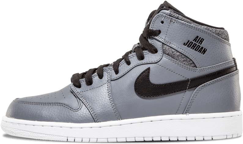 Jordan 1 Retro High Gris (1000x600), Png Download