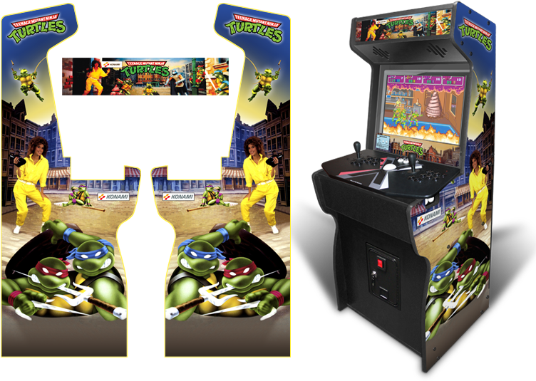 Via Grg, Afa - Mortal Kombat Arcade Cabinet Graphics (800x552), Png Download