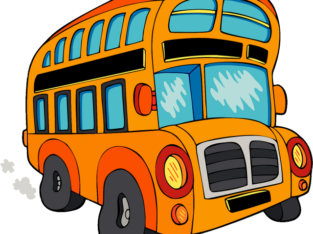 Bus Clipart Animated - Bus Clipart Png (640x480), Png Download