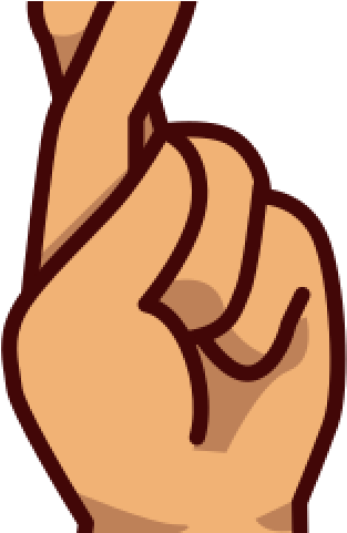 Finger Clipart Middle Finger Emoji - Crossed Fingers (640x480), Png Download