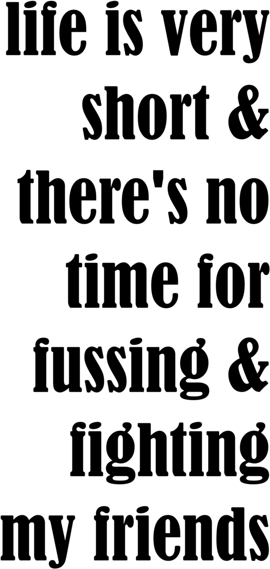 Life Is Very Short (1000x1250), Png Download