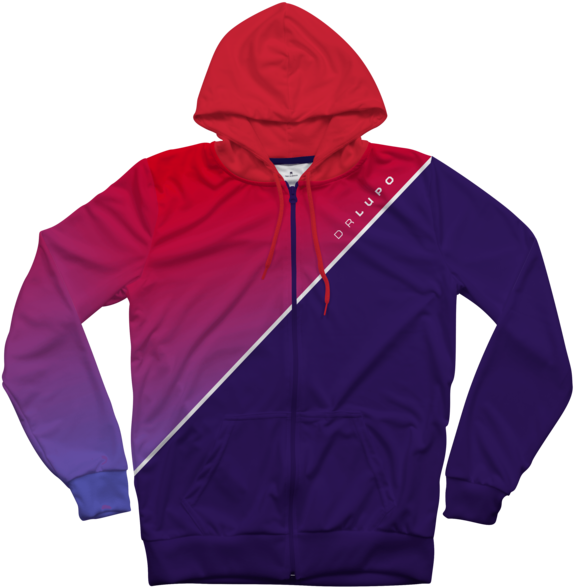 Drlupo Zip Hoodie - Sweatshirt (650x650), Png Download