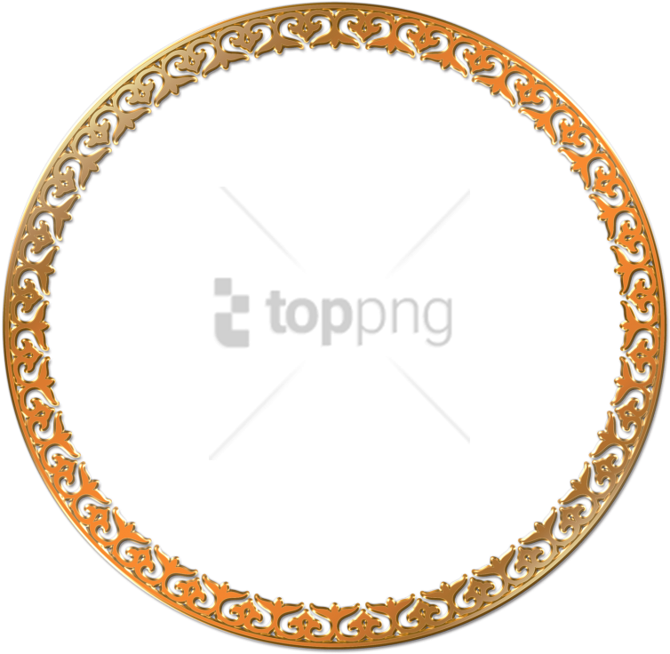Free Png Gold Circle Frame Png Png Image With Transparent - Necklace Diamond Cartier Vintage (850x841), Png Download