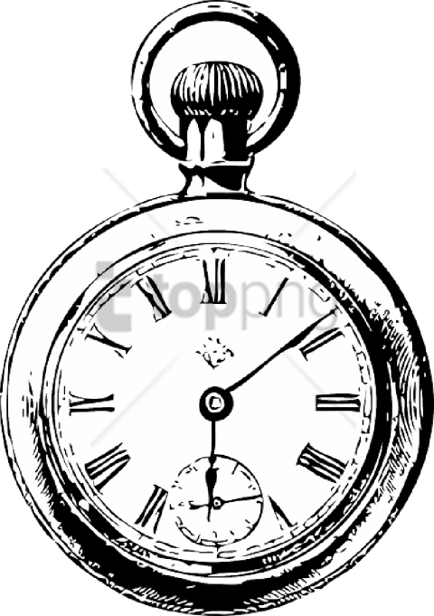 Free Png Download Stop Watch Alice In Wonderland Png - Clock Drawing (480x681), Png Download
