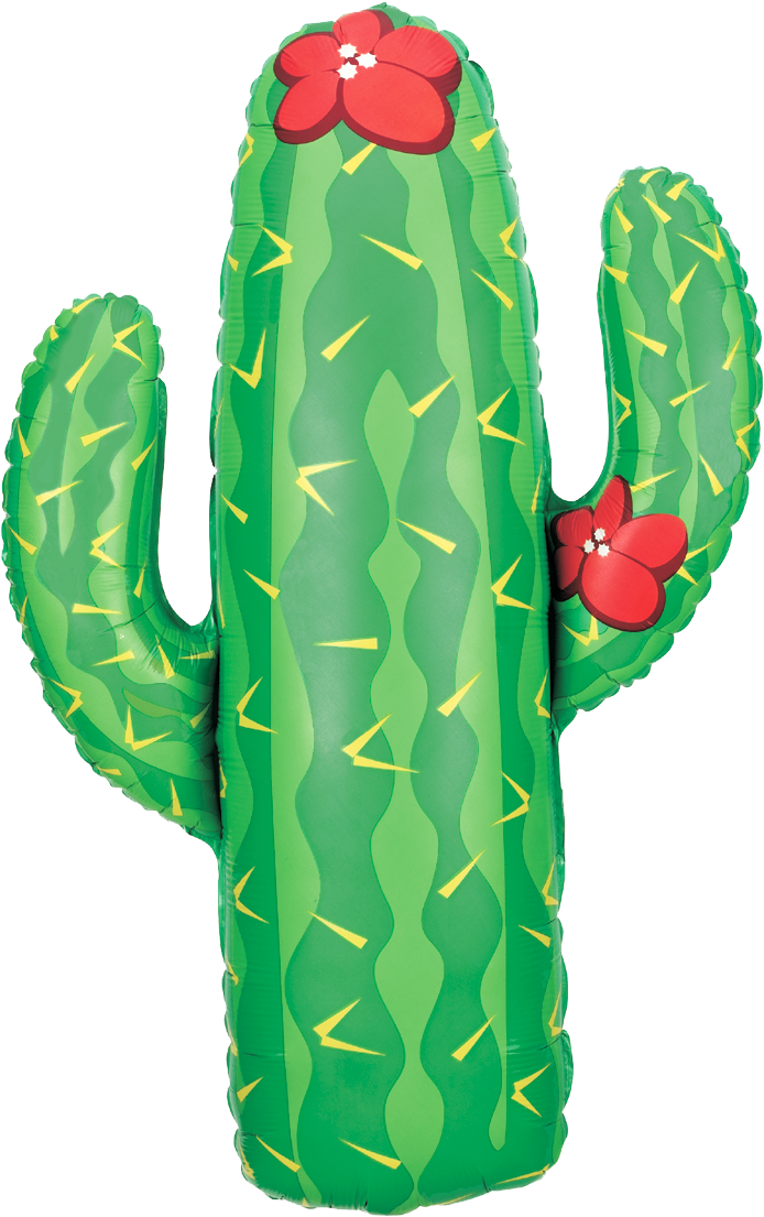 41" Cactus Balloon All American Balloons - Gender Reveal Ideas Tacos (800x1200), Png Download