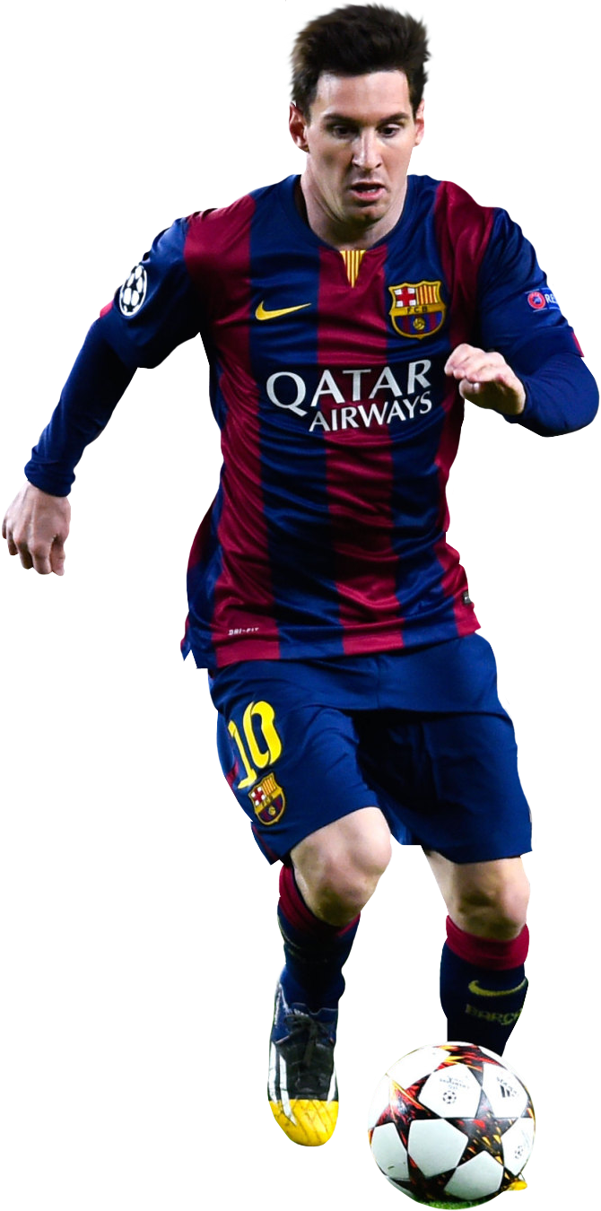 Lionel Messi Football Render 9632 Footyrenders - Player (670x1350), Png Download