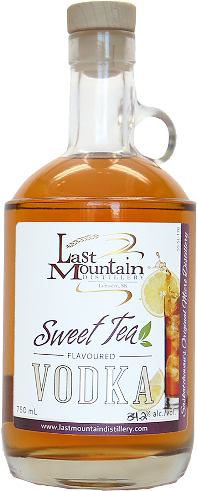 Sweet Tea Vodka - Glass Bottle (1110x2150), Png Download