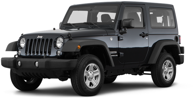 Black Jeep Wrangler Sport (800x400), Png Download