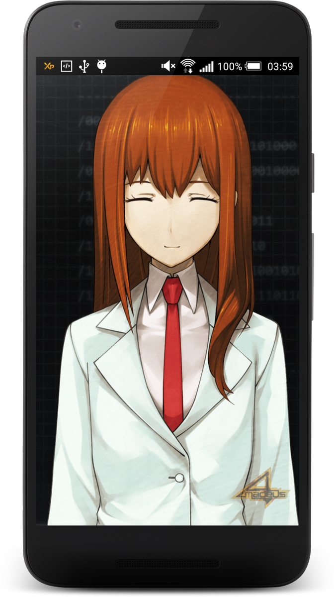 Just Head To The Github Page And Download The - Amadeus Kurisu (672x1200), Png Download