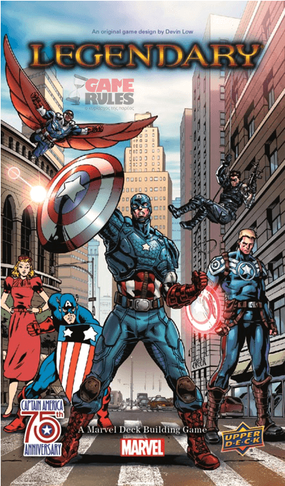 Capamerica75anni-box - Upper Deck Legendary: Captain America Expansion (709x709), Png Download