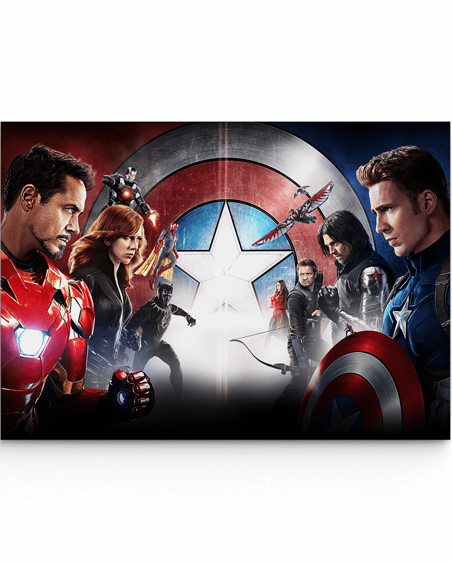 Hd Images Of Avengers Civil War 1080p (930x1156), Png Download