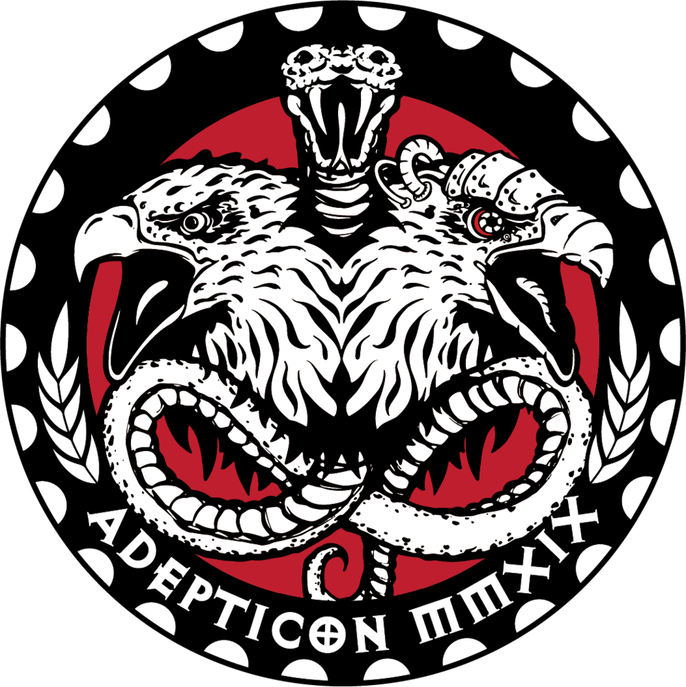 Adepticon2019 Pinbadge - Illustration (1000x1001), Png Download