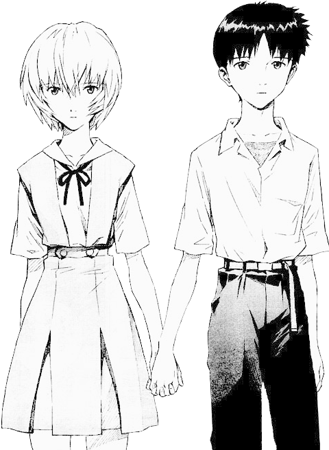 Shinji Ikari Manga Transparent Png Shinji Ikari Manga - Neon Genesis Manga Transparent (485x687), Png Download
