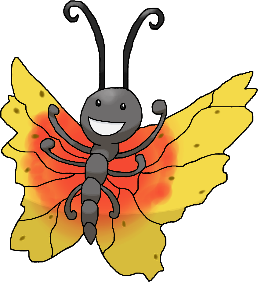 Pollination Clipart Wikipedia - Pokemon Clover Gutsifly (924x924), Png Download