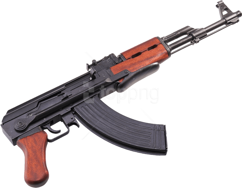 Free Png Download Ak Machine Gun Png Images Background - Ak 47 Png Hd (850x670), Png Download