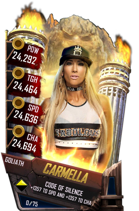 Carmella S4 20 Goliath - Finn Balor Wwe Supercard (456x720), Png Download