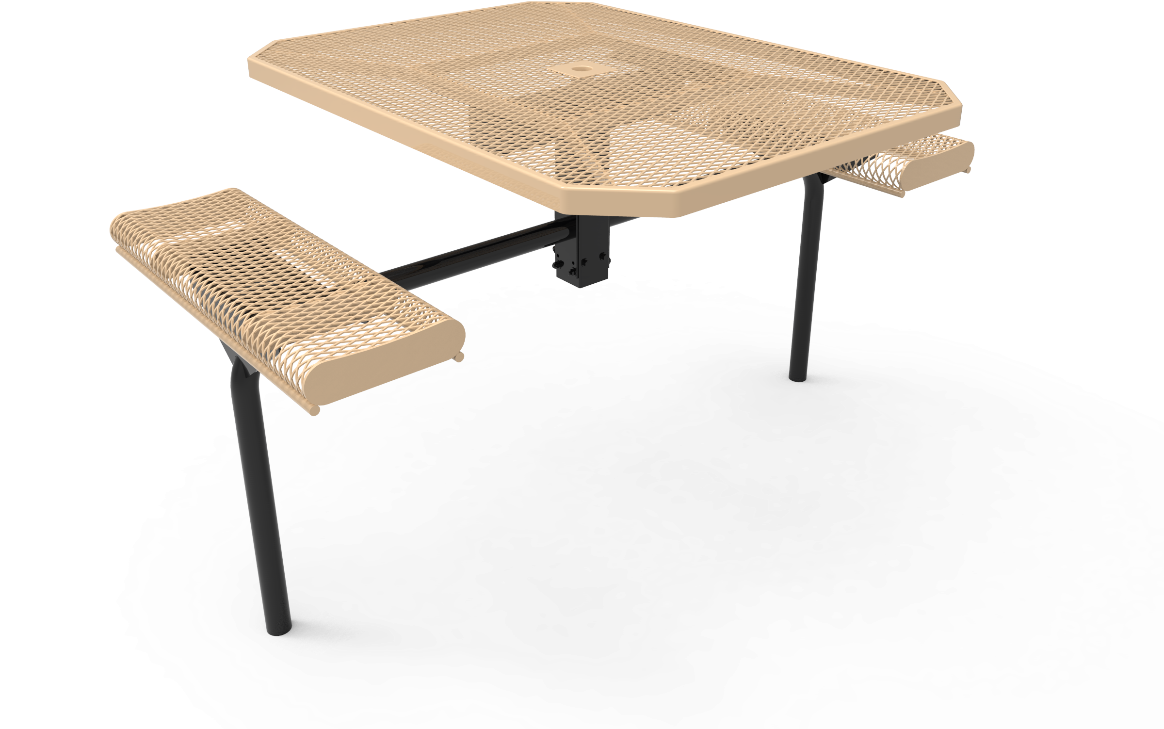 Standard Metal Bonded Octagon Table With Curled Edges - Coffee Table (2399x1800), Png Download