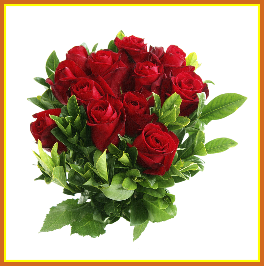 1068 X 1074 9 0 - Png Flowers Red Roses (1068x1074), Png Download