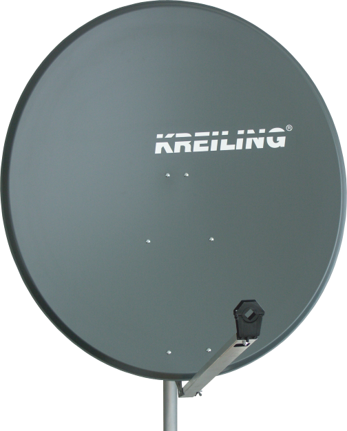 115 Cm Premium Satellite Dish With Aluminium Reflector - Television Antenna (504x626), Png Download