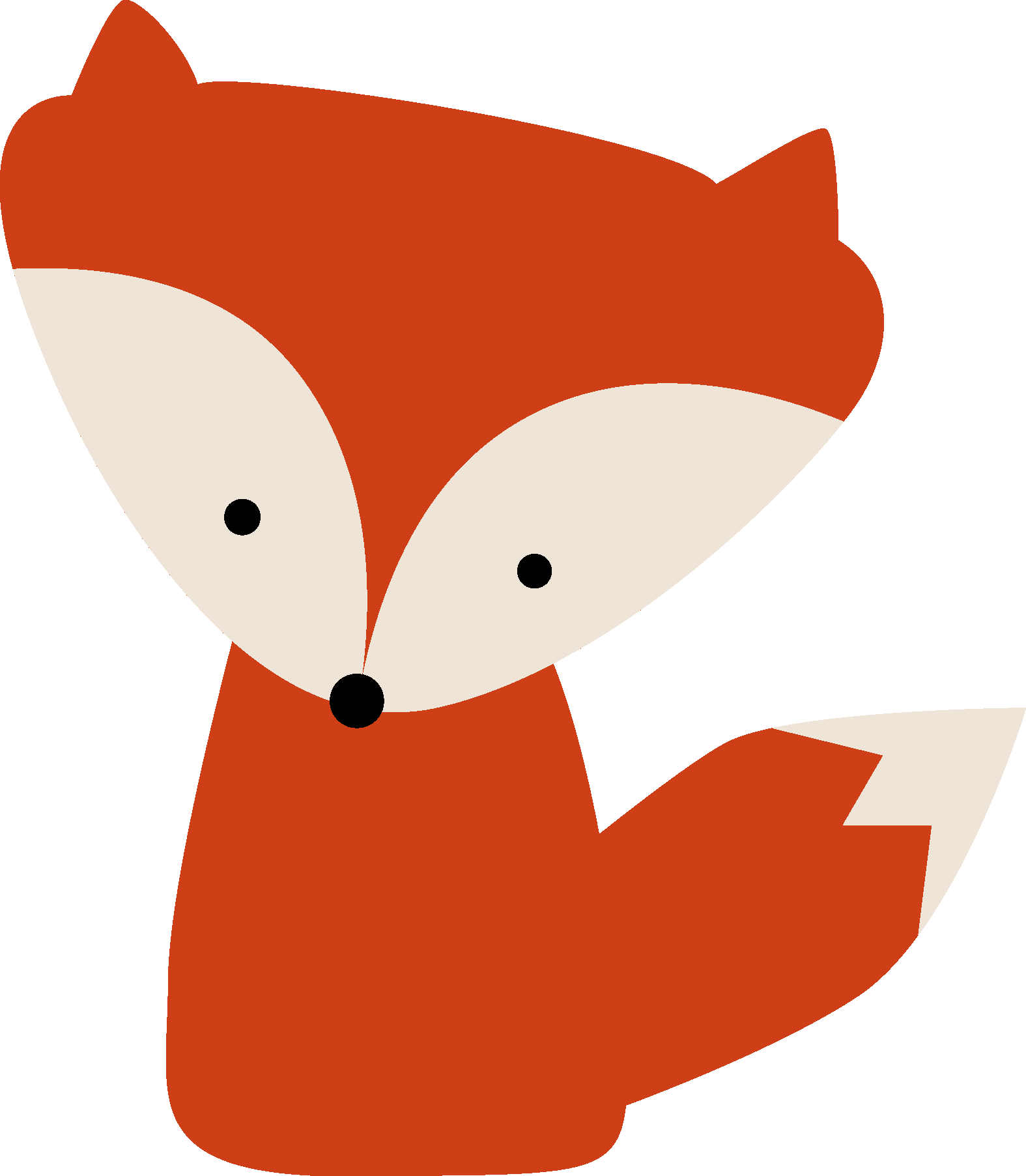 Red Fox Cartoon Drawing - Cute Drawing Pictures Of Fox (1575x1805), Png Download