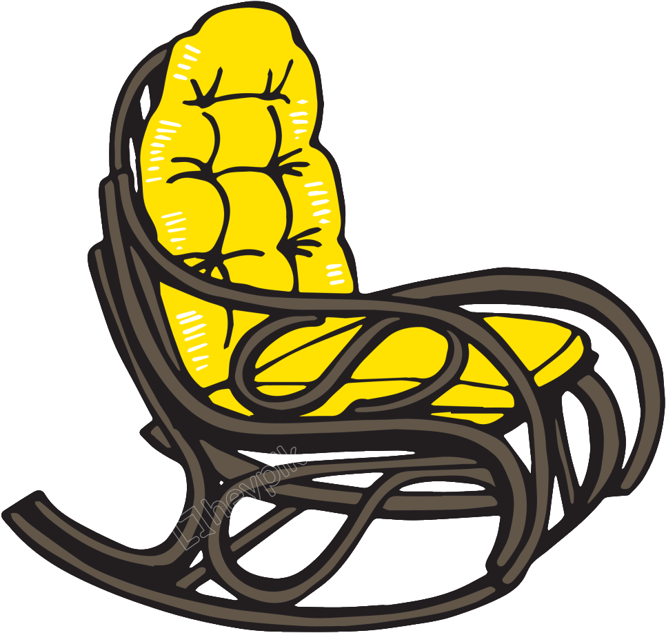 1024 X 969 2 - Rocking Chair (1024x969), Png Download